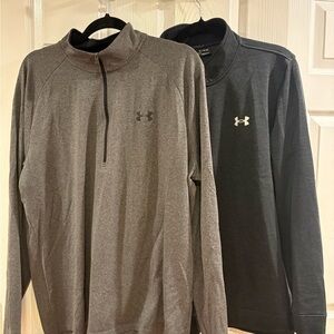 Under Armour Men's Charcoal and Black Pullovers